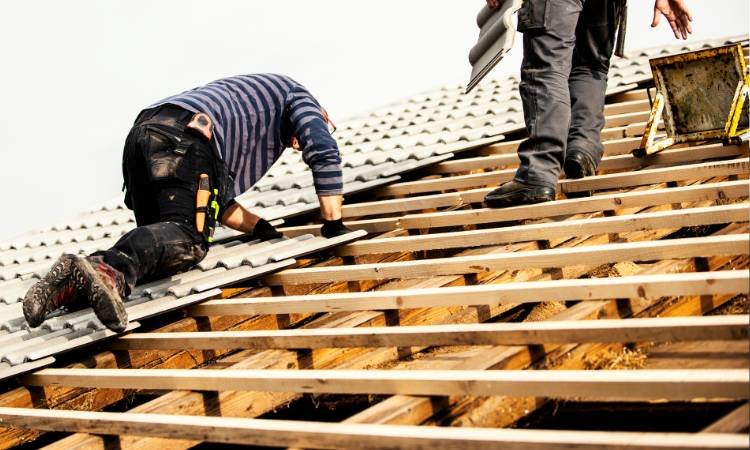 Irish Felters roofing project - Flat roof felting